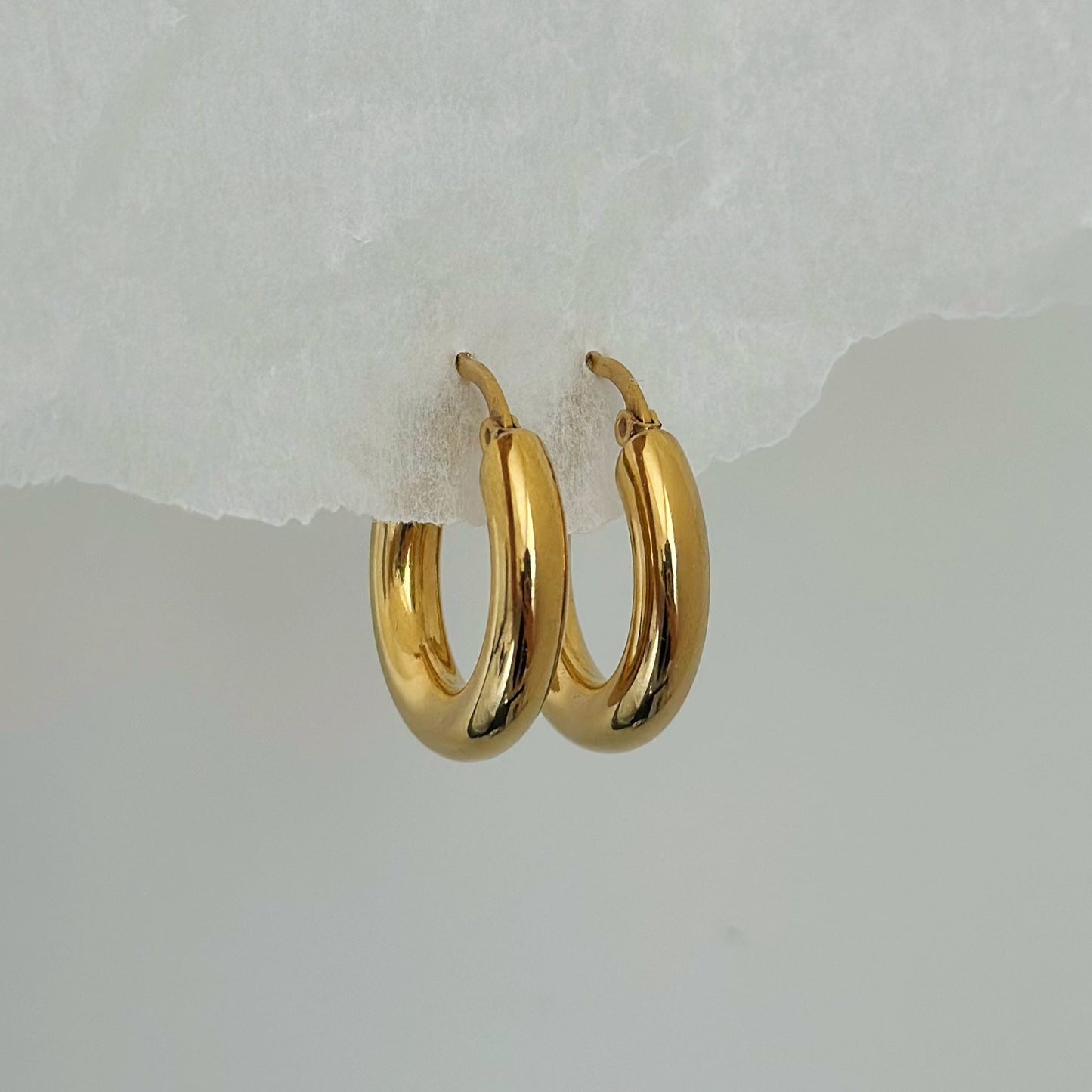 gold hoop earrings