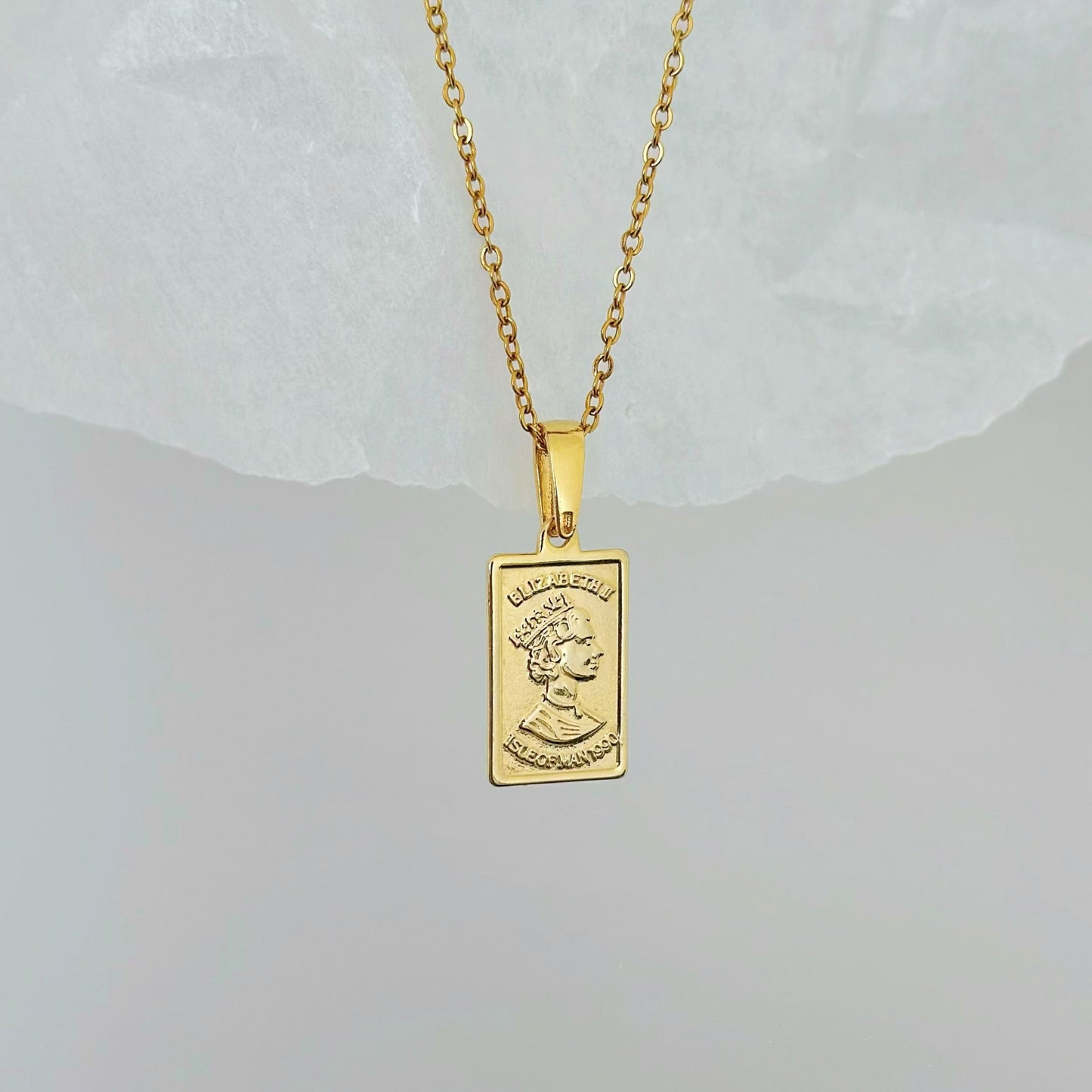queen elizabeth charm necklace