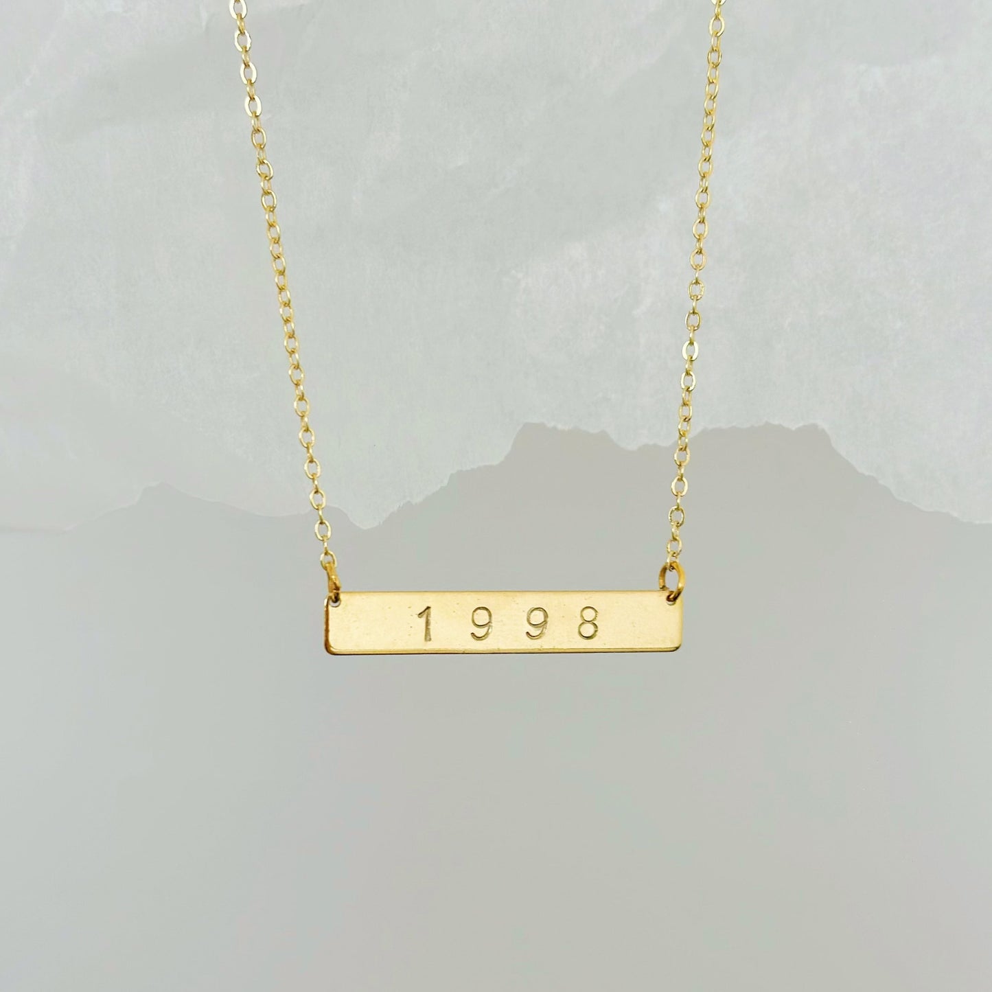 gold personalized necklace