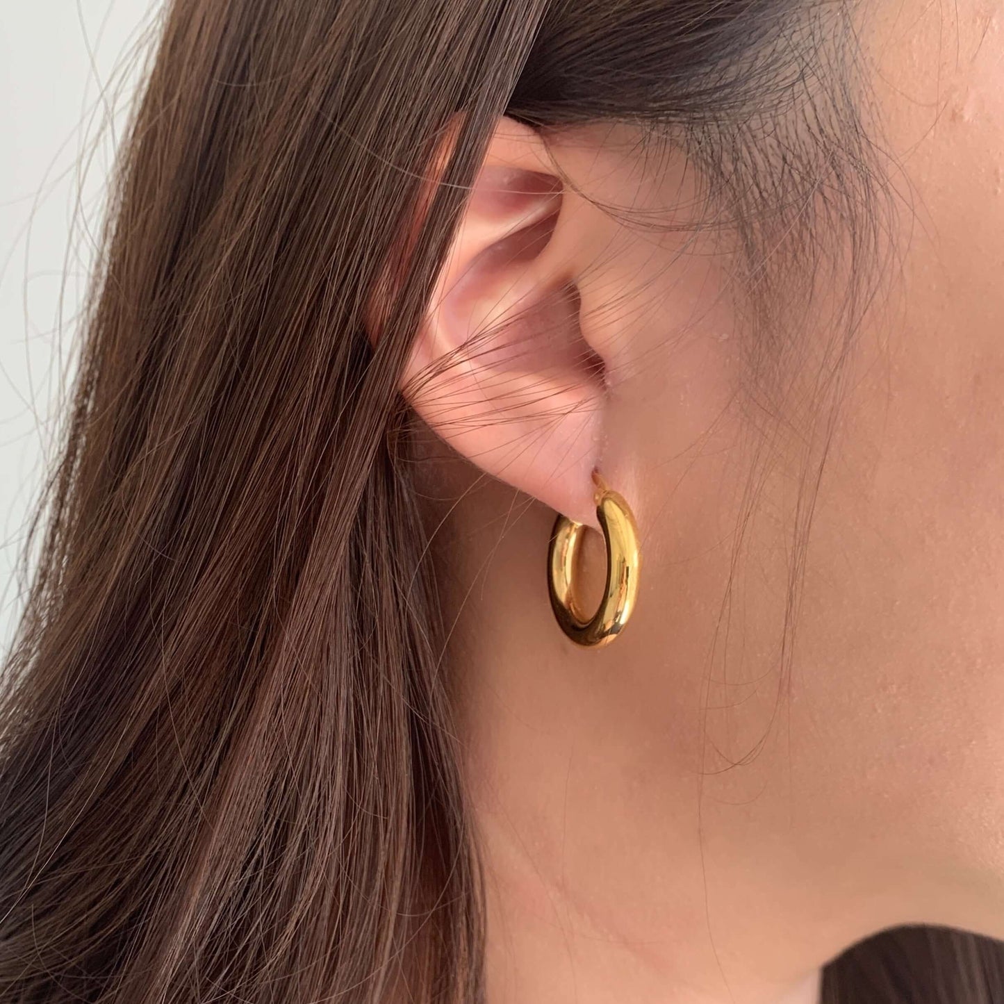 gold hoop earrings