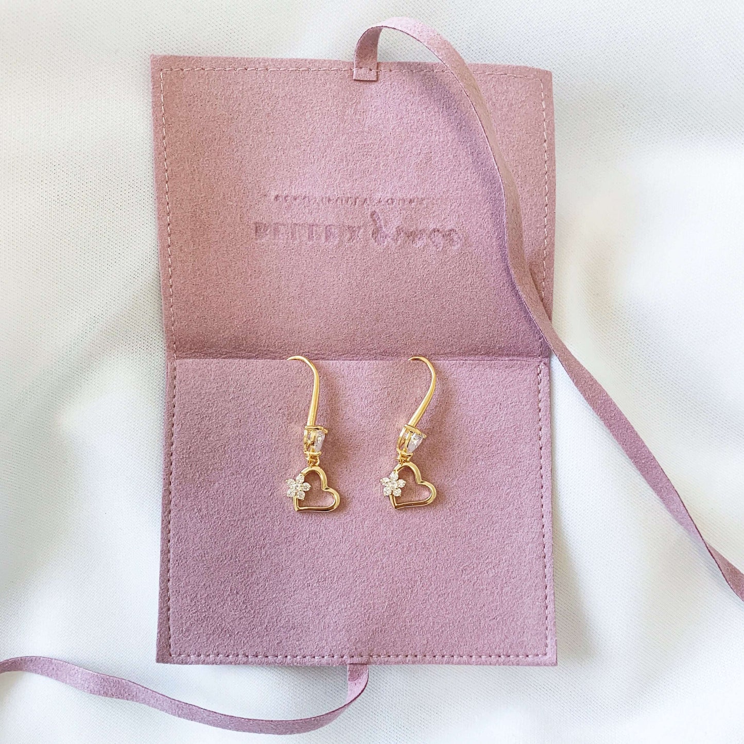 pink jewelry pouch