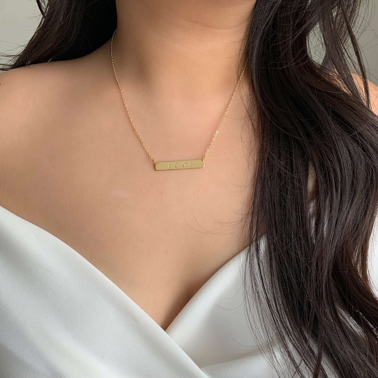 gold personalized necklace