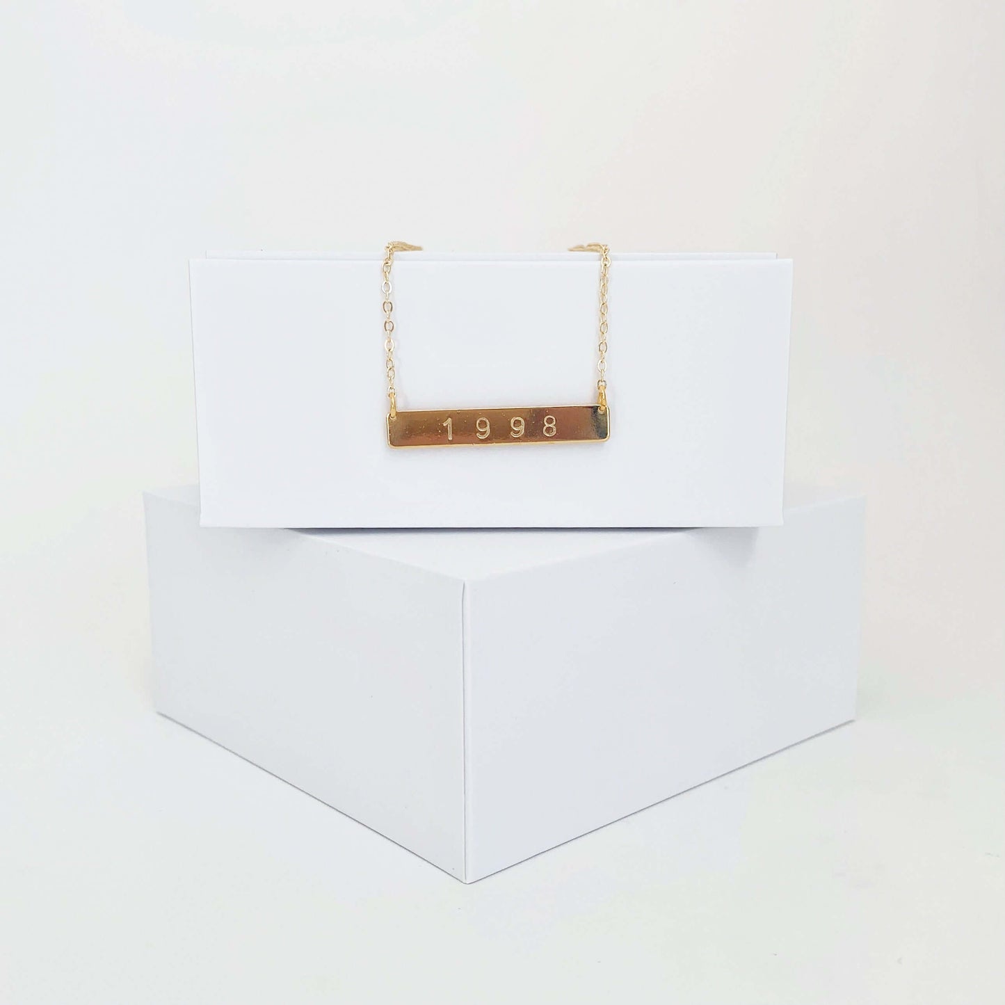 gold personalized necklace