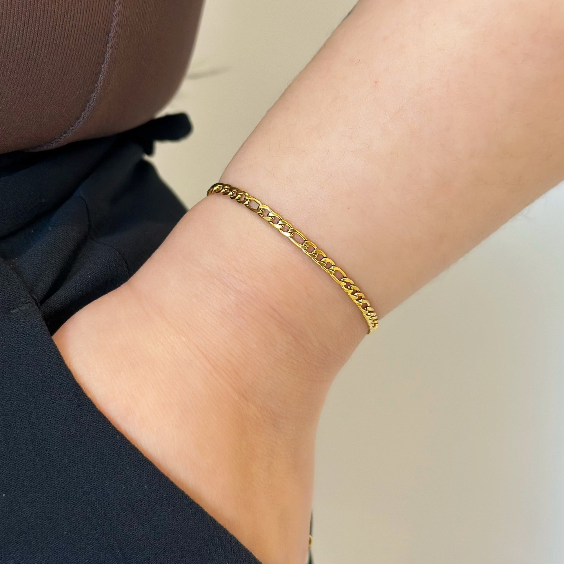 simple gold plated bracelet