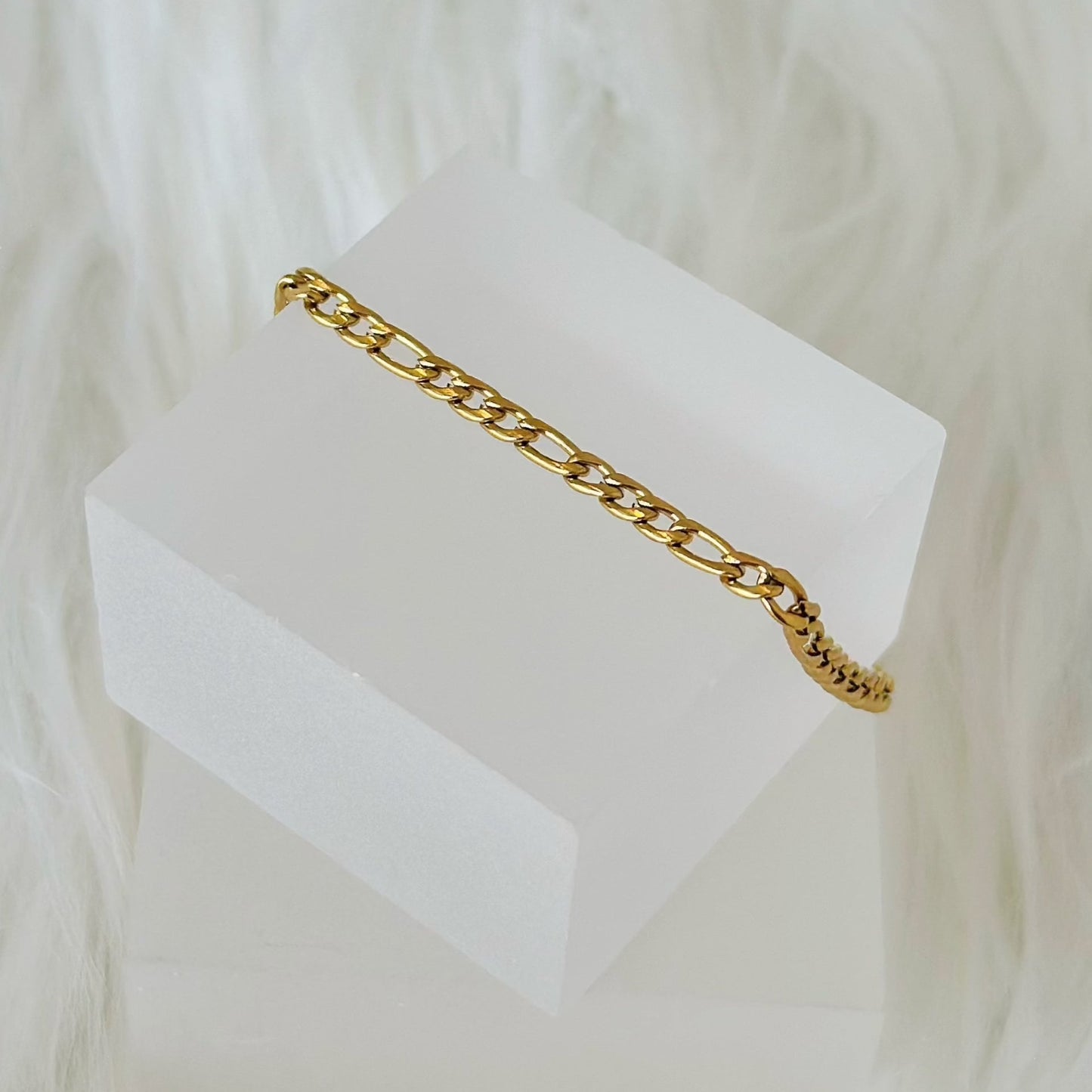 simple gold plated bracelet