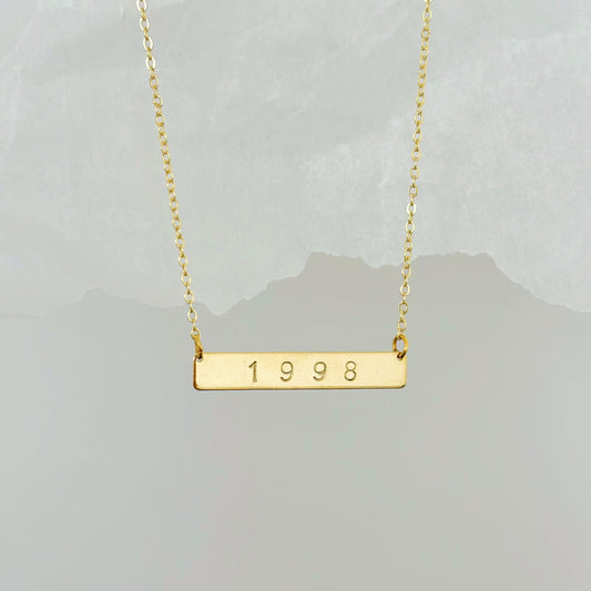gold personalized necklace