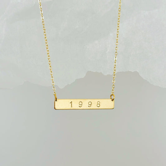 gold personalized necklace 